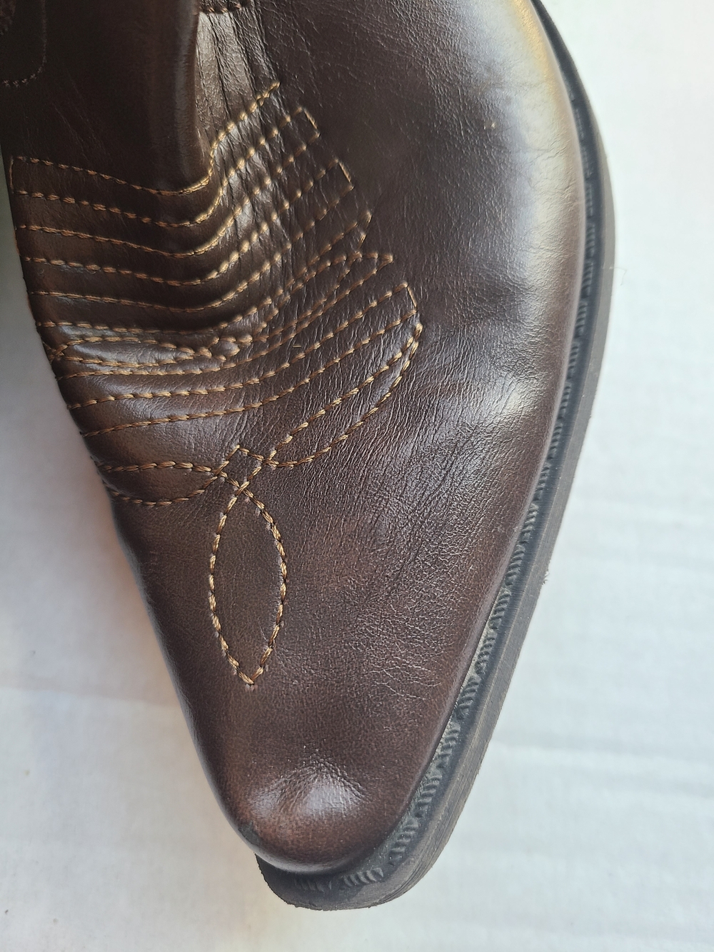 Target Women's Dark Brown Western Heeled Boots - Picture 5 of 8